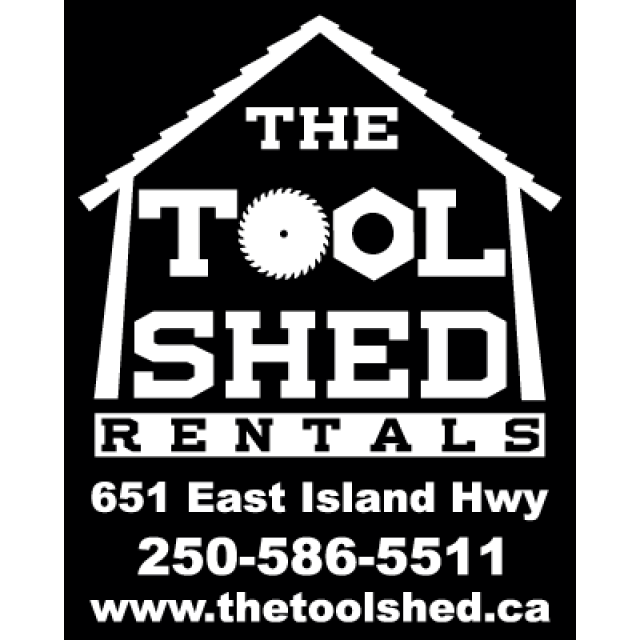 Tool Shed Rentals logo black and white